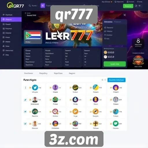 Estudo sobre a interface de usuário do qr777