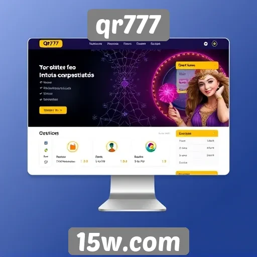 Interface do usuário do site qr777